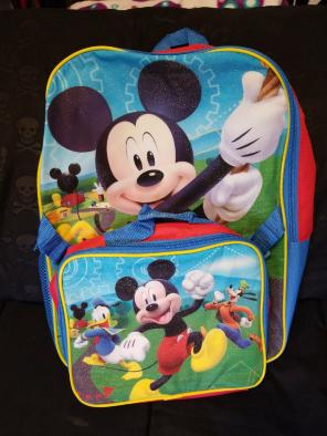 Mickey Mouse Backpack/Lunchbox combo