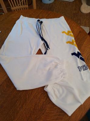 Victoria's secret pink wvu sweat pants m