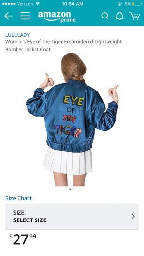 Blue Eye Of The Tiger Bomber Jacket