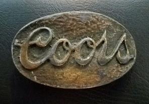 Vintage Coors Belt Buckle