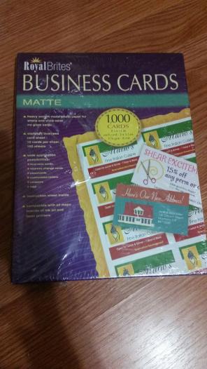 RoyalBrites DIY Business Matte Cards
