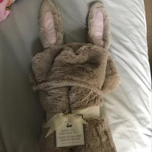 Pottery Barn Bunny Plush Bath Wrap