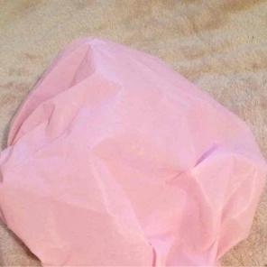 Light pink shower cap