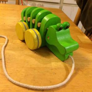 Alligator pull toy...great for nursery
