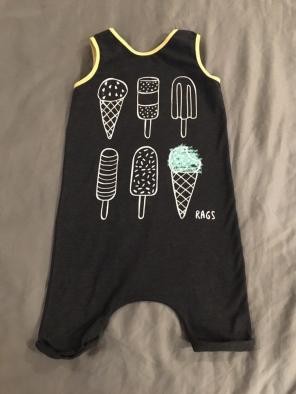 Rags To Raches Ice Cream Romper Size 2T