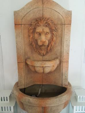 Lions head water feature