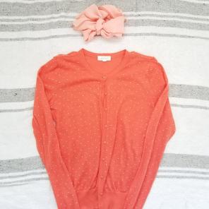 Polka dot cardigan