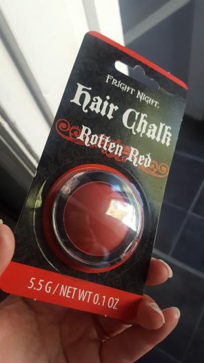Red hair chalk NEW for halloween
