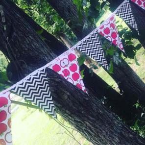 Handmade Apple A Day Banner