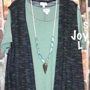NWT Large Lularoe Black Joy Vest