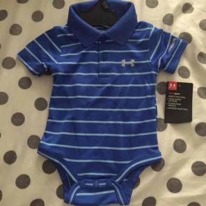 Under armour baby boy onsie 0/3m NWT