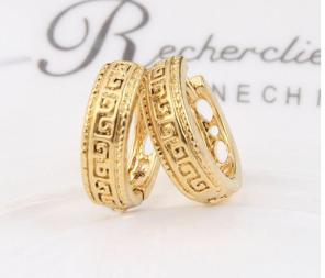 VERSACE HUGGIE EARRINGS Gold Plated