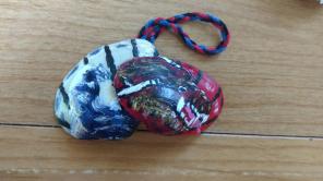 Japanese shell ornament handmade