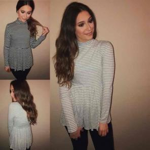 Ribbed Mock Neck Turtleneck