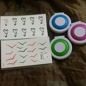 temporary tattoos & hair chalk