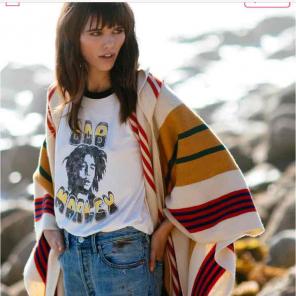 Free People hooded kimono