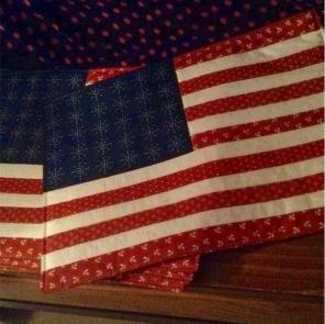 American Flag "Quilted" Place Mats