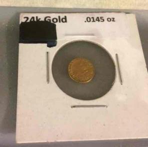 24k gold coin