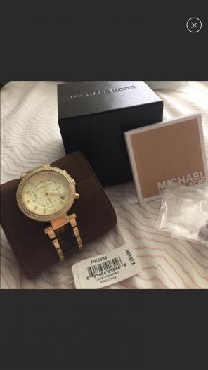 MK Gold And Tortoise Shell Watch