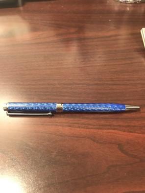 Blue Hidalgo Ballpoint Pen Black Ink