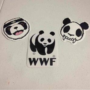 Panda vinyl sticker set