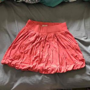 Peach wrinkle skirt
