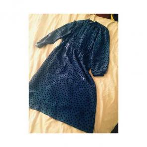 Blue polka dot vintage dress