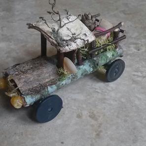 Fairy garden pick up truck!