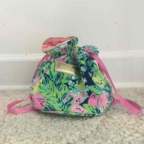 Lilly pulitzer circle makeup pouch