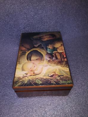 Vintage Schmid Musical Jewelry Box