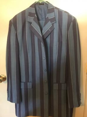 2-piece Suite. Blue/gray Jacket/Pants