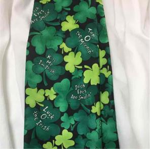 St patties day tie!!!!