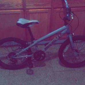 Grey and black Mongoose Bike