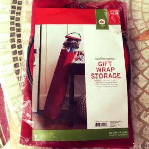Christmas- Gift wrap storage holder