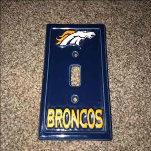 Denver Broncos Switch Plate Cover