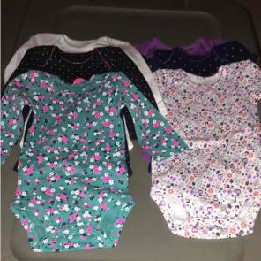 6 pairs girl Onesie