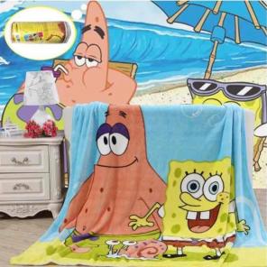 New Coral Fleece Spongebob Blanket