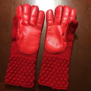 Red Aris Driving Gloves One Size