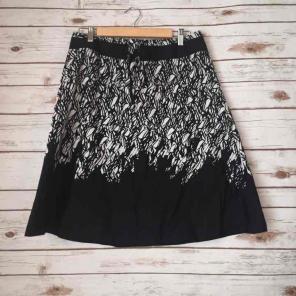 Apostrophe A Line Black White Skirt 10