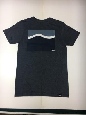 Vans T Shirt Small Blue White Wave Logo