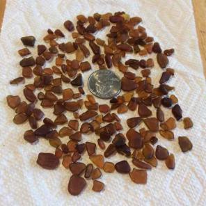 Sea glass handpicked from beach.