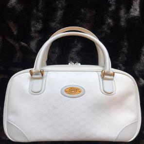 GUCCI Vintage Rare White Handbag