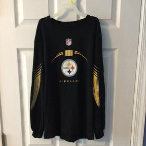 Steelers Boys Long Sleeve Shirt Large