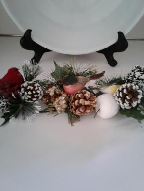 Christmas decor- bird clips