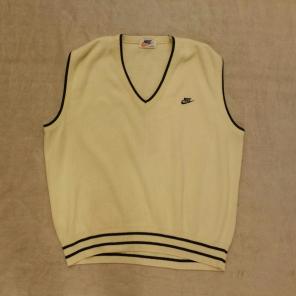 VTG 70's Nike Sweater Vest Cream