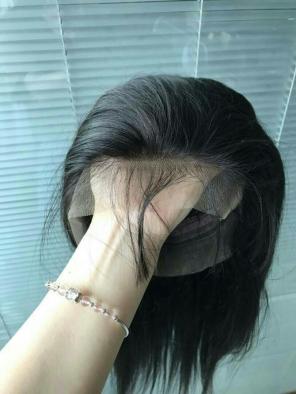 100% Human Hair Straight Full Lace Wig