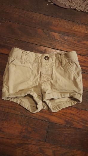 Old Navy Khaki Shorts 12-18 Mos