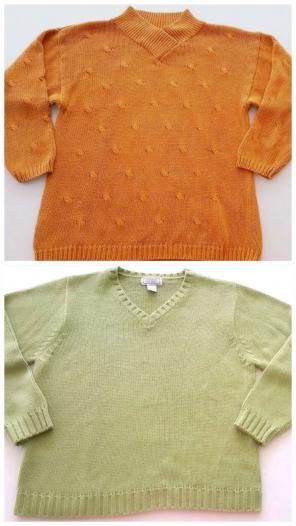 Two VTG Chunky Knit Boho Fall Sweater