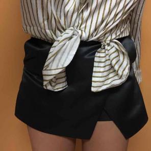 Black Silk Shorts