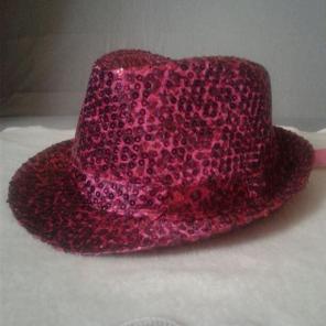Purple Sequin Fedora NWT